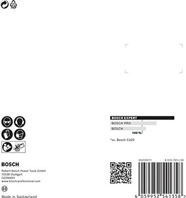 Bosch Accessories EXPERT C470 2608900797 Excenterschuurpapier Geperforeerd Korrelgrootte (num) 120 (Ø) 115 mm 5 stuk(s)