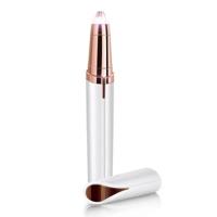 Multifunctionele Lipstick wenkbrauw trimmer gezicht wenkbrauwen hair remover elektrische scheerapparaat pijnloze Eye brow epilator (wit) - thumbnail