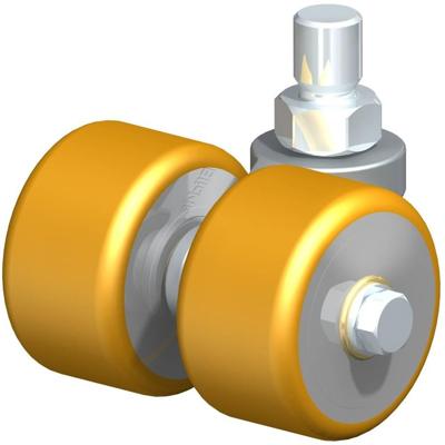 Blickle LD-VSTH 60K Dubbel zwenkwiel Wieldiameter: 60 mm Draagvermogen (max.): 250 kg 1 stuk(s)