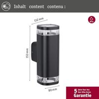 Paulmann 94719 Buitenlamp (wand) GU10 Antraciet - thumbnail