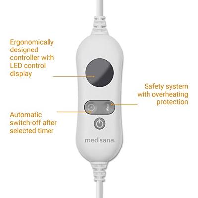 Medisana voetenwarmer - Ultrasoft - 6 temperatuurniveaus - timer - wasbaar - oeko-tex gecertificeerd - verwarmt en verlicht