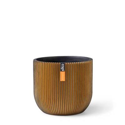 Capi Bloempot Pot Bol Groove Goud-Zwart Ø23cm