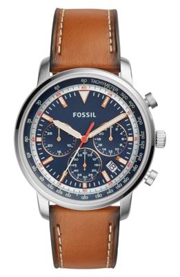 Fossil Goodwin chronograaf lederen HerenhorlogeFS5414 Fossil Goodwin chronograaf lederen HerenhorlogeFS5414