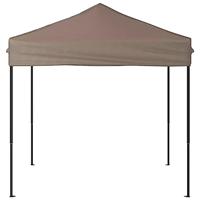 Partytent inklapbaar 2x2 m taupe - thumbnail