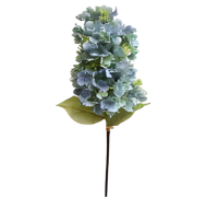Kunst hortensia pluim blauw groen 85 cm Buitengewoon de Boet - Buitengewoon de boet - thumbnail
