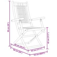3-delige Bistroset bamboe - thumbnail