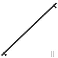 Handvatten 5 st 480 mm roestvrij staal zwart - thumbnail