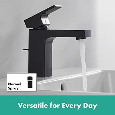 Hansgrohe Wastafelmengkraan Vernis Shape Eengreeps 100 Met Trekwaste CoolStart Mat Zwart