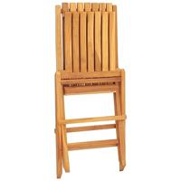 Tuinstoelen inklapbaar 2 st 47x47x89 cm massief teakhout - thumbnail