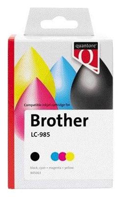 Inktcartridge quantore brother lc-985 zw +3 kl Inktcartridge quantore brother lc-985 zw +3 kl