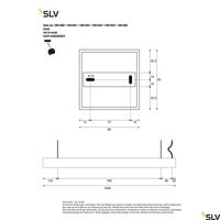 SLV GLENOS 1001403 LED-hanglamp LED vast ingebouwd 46 W Zwart - thumbnail