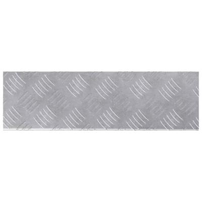 VidaXL Trap tread rechthoekig 15 pcs zilver 60 x 18 cm aluminium