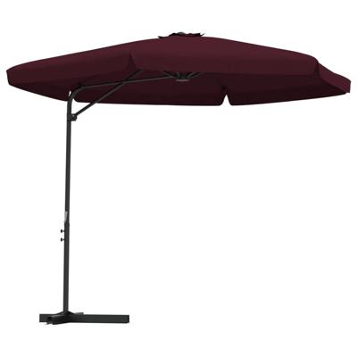 VidaXL Parasol met stalen paal 300 cm bordeauxrood