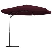 VidaXL Parasol met stalen paal 300 cm bordeauxrood - thumbnail