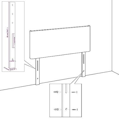Hoofdborden 2 st 90x5x78/88 cm kunstleer grijs - thumbnail