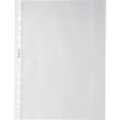 Pergamy geperforeerde showtas, ft A4, 11-gaatsperforatie, gekorrelde PP van 60 micron, pak van 100 stuks