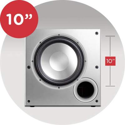 Polk: PSW10E Subwoofer - Zwart Polk: PSW10E Subwoofer - Zwart