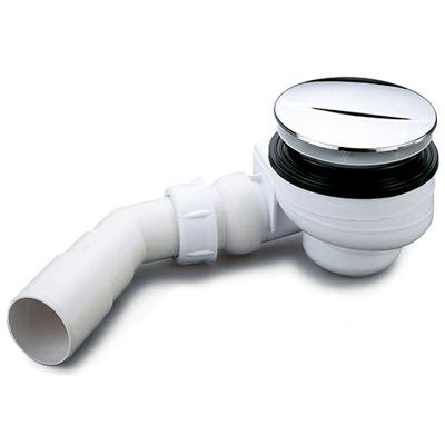 Turboflow douchebaksifon voor gat 90mm chroom Turboflow douchebaksifon voor gat 90mm chroom