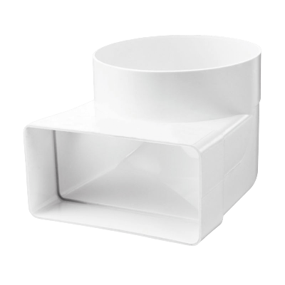 Lepelhoek - 220x90mm naar Ø150mm