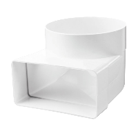 Lepelhoek - 220x90mm naar Ø150mm - thumbnail