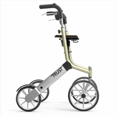 Lichtgewicht rollator Let&apos;s Go Out (6,2 kg) | TrustCare | Beige | Grote wielen | Design | Weggewerkte remkabels | TCOUTBE0150