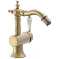 Bidetmengkraan Tres Clasic Opbouw 1 Hendel Verouderd Messing Mat Tres - thumbnail