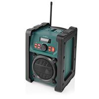 DAB+ Radio | Bouwradio | DAB+ / FM | 2.2 " | Zwart-Wit Scherm | Batterij Gevoed / Netvoeding | Digitaal | 15 W | Bluetooth® | Wekker | IP65 | Handgreep | Groen / Zwart - thumbnail