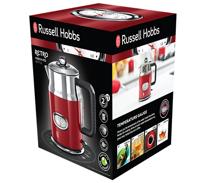 Russell Hobbs Retro Ribbon waterkoker 1,7 l Rood, Zilver 2400 W - thumbnail