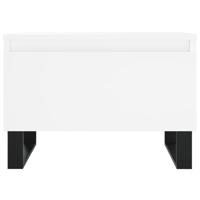 Salontafels 2 st 50x46x35 cm bewerkt hout wit - thumbnail