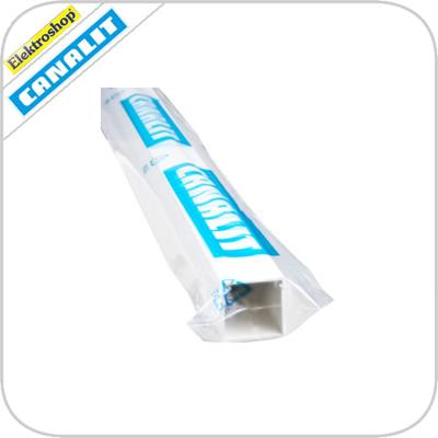 Kabelgoot wit 25x25mm 2 meter RAL 9010 in folie Canalit M5 955030 prijs per meter