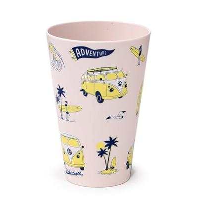 VW T1 Volkswagen Busje Explore Set 4 RPET Duurzame Picknick Bekers 450ml