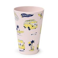 VW T1 Volkswagen Busje Explore Set 4 RPET Duurzame Picknick Bekers 450ml - thumbnail