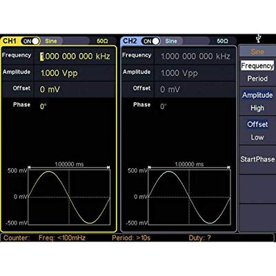 VOLTCRAFT FG-32502T Functiegenerator 1 µHz - 250 MHz 2-kanaals Arbitrair, Ruis, Puls, Blok, Sinus, Driehoek VOLTCRAFT FG-32502T Functiegenerator 1 µHz - 250 MHz 2-kanaals Arbitrair, Ruis, Puls, Blok, Sinus, Driehoek