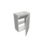 Fonteinset Aquasplash Luna 54,3x39,7x21,8 cm Glans Wit Met Marble Fontein Zonder Overloop Mat Wit Aquasplash - thumbnail