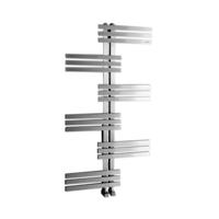 Designradiator Sapho Rado Recht 60x119 cm 254W Geborsteld RVS - thumbnail