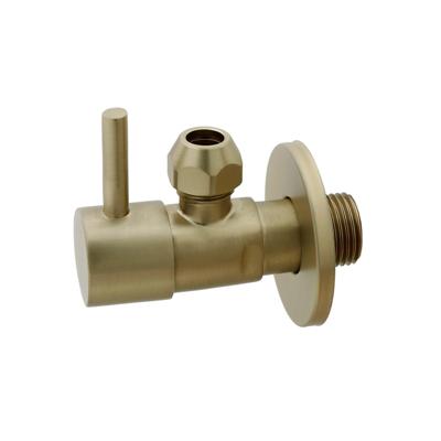 Xellanz Minimal hoekstopkraan 1/2" x 3/8" of knel 10 mm geborsteld messing 22.3619 Xellanz Minimal hoekstopkraan 1/2" x 3/8" of knel 10 mm geborsteld messing 22.3619