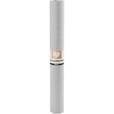 Creativ Company Faux leather papier, b: 50 cm, unikleurig, 350 gr, grijs, 1 m/ 1 rol