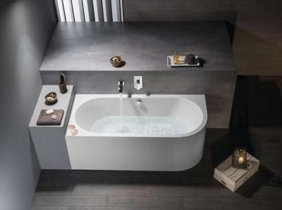 Ligbad Polysan Viva 180x75x60 cm Asymmetrisch Links Wit Polysan Ligbad Polysan Viva 180x75x60 cm Asymmetrisch Links Wit Polysan