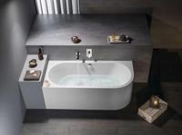 Ligbad Polysan Viva 180x75x60 cm Asymmetrisch Links Wit Polysan - thumbnail