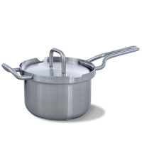 Q-linair Master steelpan 16 cm met deksel - thumbnail