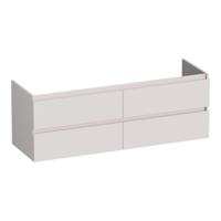 Brauer Joy - Onderkast - 140 cm - met 4 Softclose Lades Greeploos en 2 Sifon Uitsparingen - Mat Zand - thumbnail