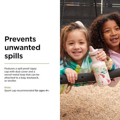 Klean Kanteen Kinder drinkfles met sippydop - leaping unicorns - 355ml