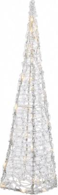Led piramide l22b22h118cm 80l w.wit Lumineo - Lumineo