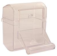 TRIXIE VOERBAK MET LANDINGSPLAATS KUNSTSTOF ASSORTI 7X7 CM 70 ML 4 ST - thumbnail