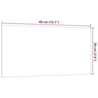Magneetbord voor aan de wand 40x20 cm gehard glas zwart - thumbnail