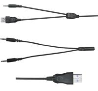 SpeedLink TYRON Over Ear headset Kabel Stereo Zwart, RGB Headset, Volumeregeling, Microfoon uitschakelbaar (mute) Gamen - thumbnail