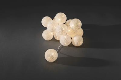 LED cotton balls lichtsnoer wit 6cm LED cotton balls lichtsnoer wit 6cm