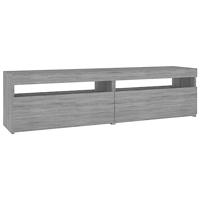 Tv-meubelen met LED-verlichting 2 st 75x35x40 cm grijs sonoma - thumbnail