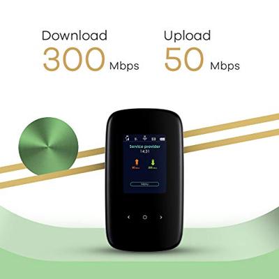 Zyxel 4G LTE-A mobiele WiFi hotspot | Tot wel 300 Mbps downloadsnelheid | Deel Dual-Band WiFi met 32 apparaten | Accu die een hele dag meegaat | Handzaam formaat (LTE2566-M634)