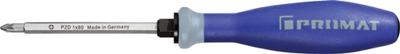 Promat/Tecwerk Schroevendraaier | maat PZD 1 klinglengte 80 mm | 3-componentengreep | 6-Kant lemmet / aanzet - 4000827082